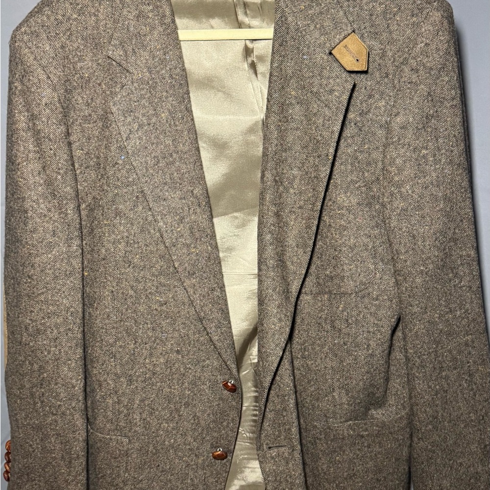 Men's Classic Vintage Tweed Blazer